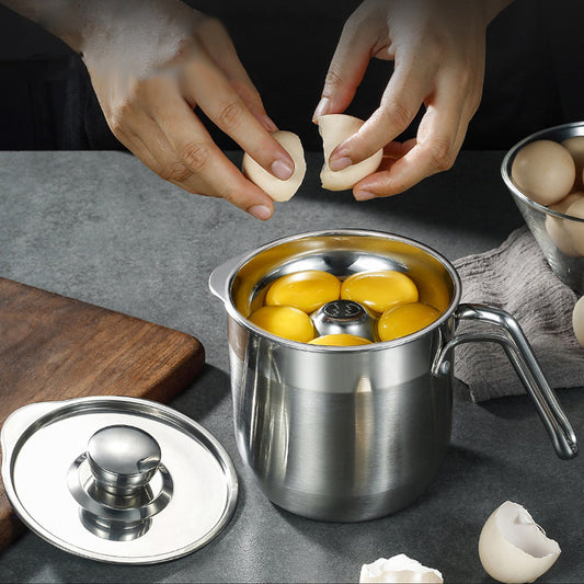 Separador de clara de ovo de aço inoxidável - 1 peça