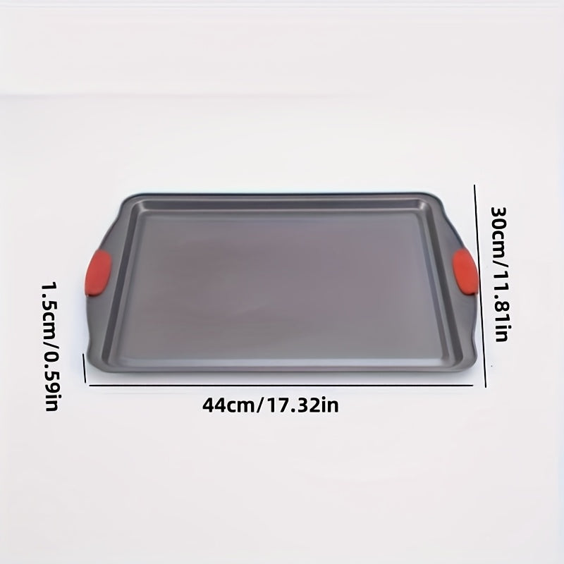 Conjunto de assadeiras de metal com alças de silicone - 1/3 peças