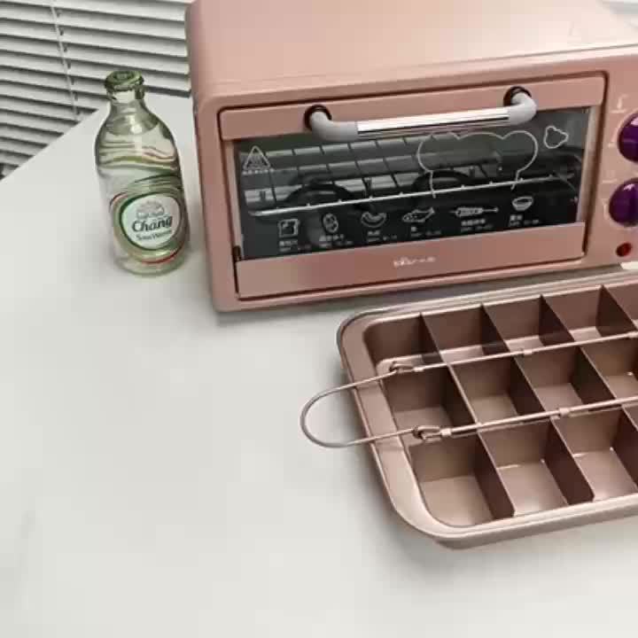 Forma antiaderente de aço carbono para brownie