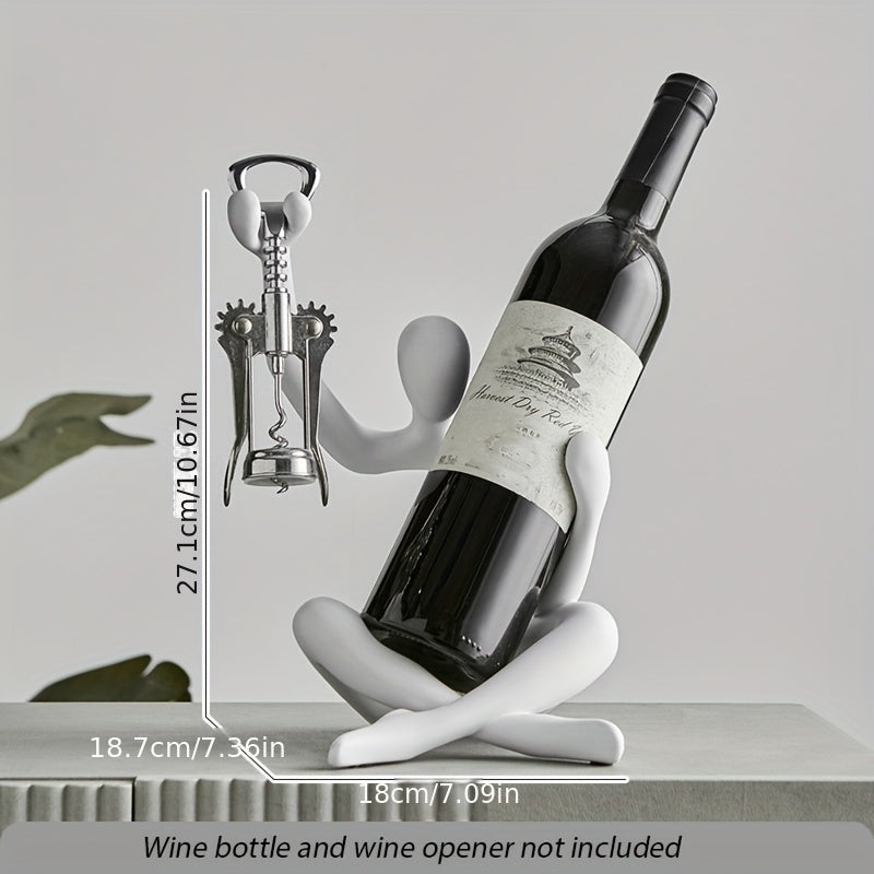 Suporte para vinhos de resina Abstract Thinker - 1 peça