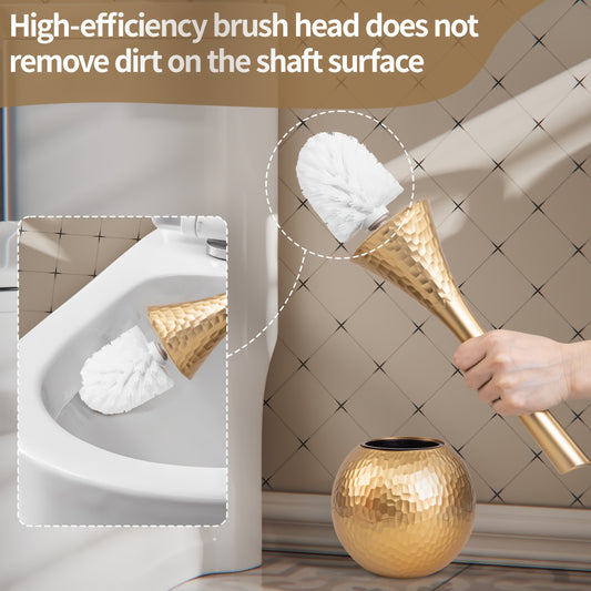 Suporte de escova de vaso sanitário dourado elegante de alta qualidade - 1 peça
