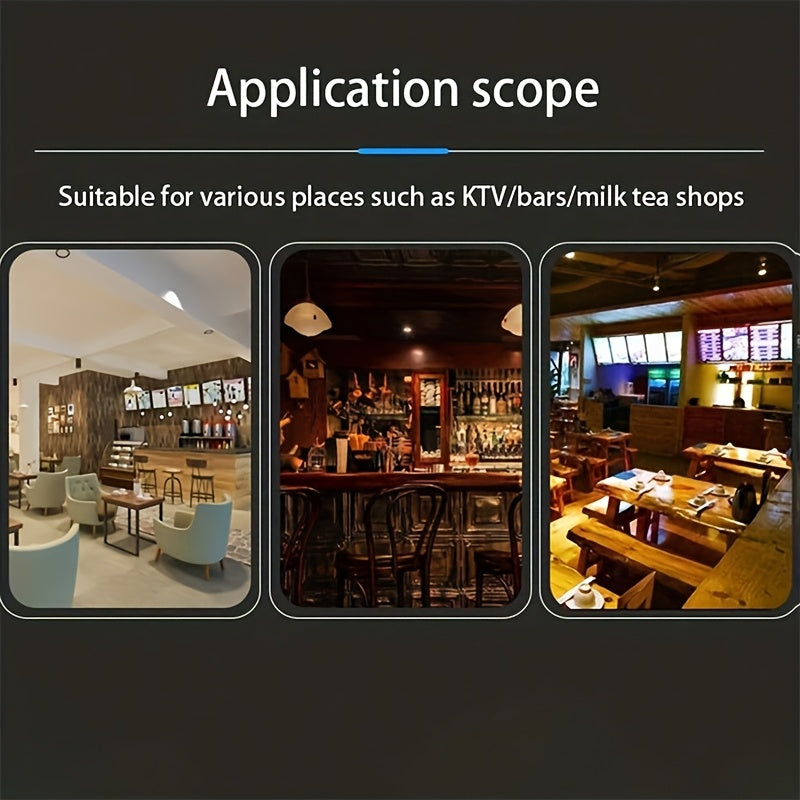 Balde de gelo de acrílico transparente elegante com alça