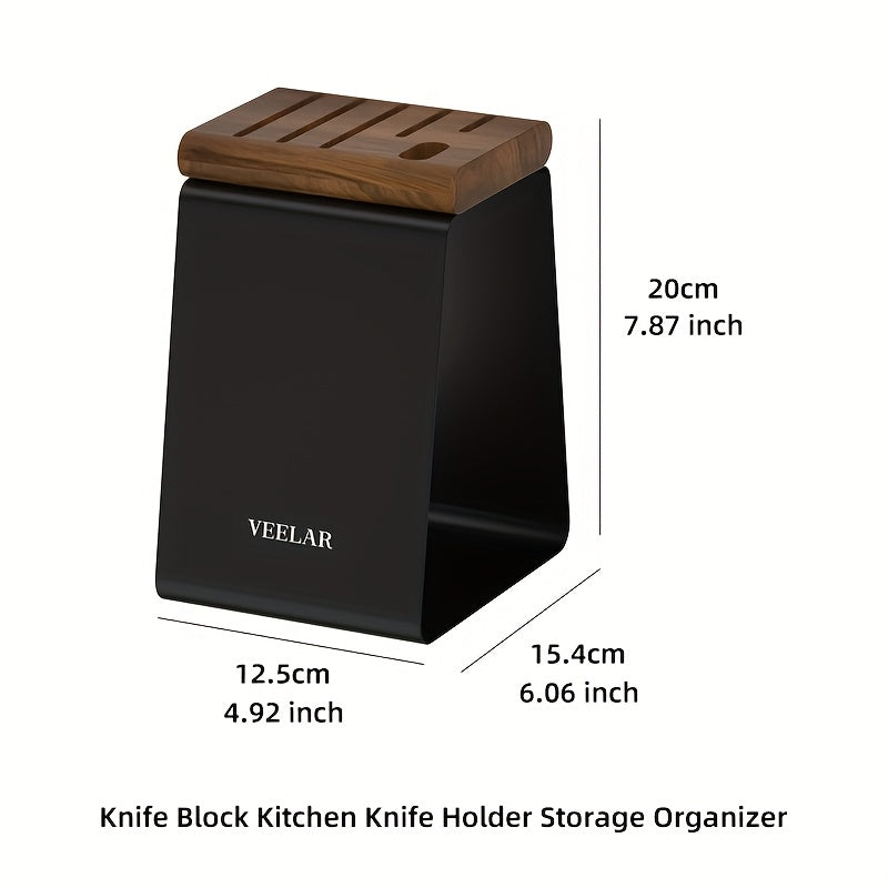 Suporte de faca vintage de metal preto