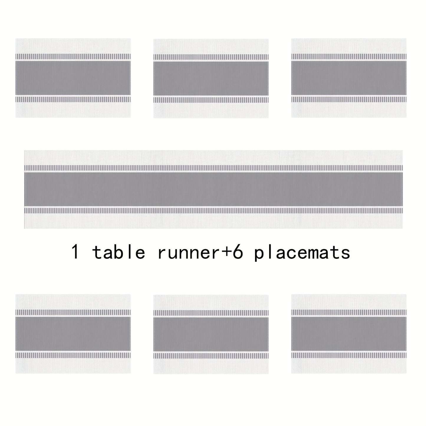 Jogo Americano - Conjunto de 5/7 peças de toalhas de mesa de linho