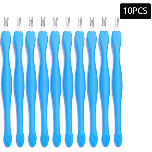 Removedor de pele morta - 10/5 peças- arte do prego garfo cutícula - removedor nipper - empurrador trimmer - pedicure unhas de aço inoxidável - Magazzino-di-Mario