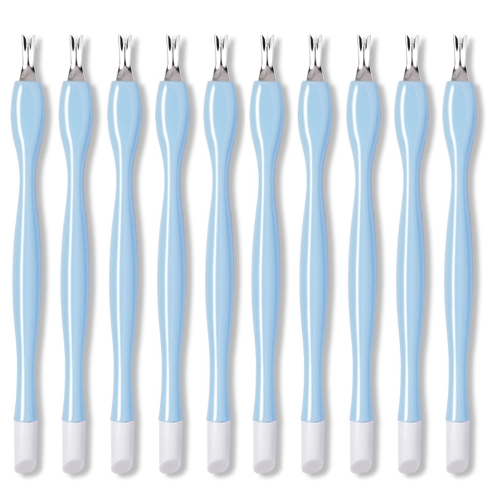 Removedor de pele morta - 10/5 peças- arte do prego garfo cutícula - removedor nipper - empurrador trimmer - pedicure unhas de aço inoxidável - Magazzino-di-Mario