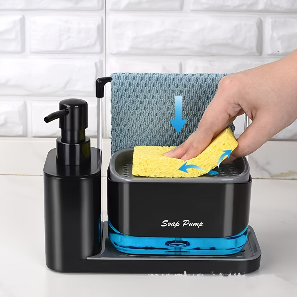 Dispensador de sabão de dupla utilização e suporte para esponja - 1 peça