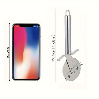 Cortador de pizza de aço inoxidável - 1 peça