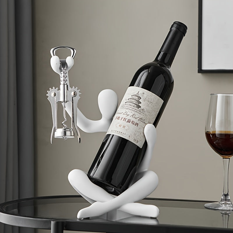 Suporte para vinhos de resina Abstract Thinker - 1 peça