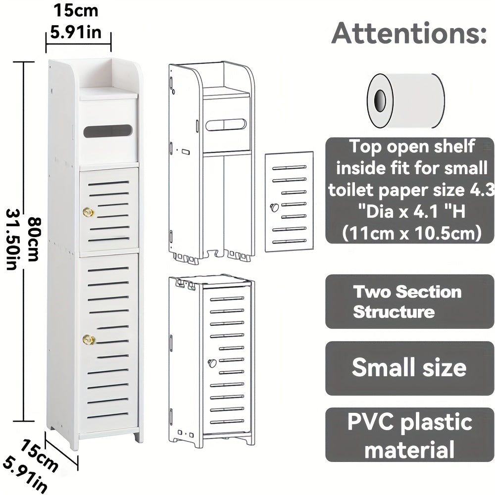 Armário de armazenamento de banheiro de PVC à prova d'água