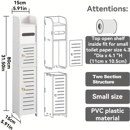 Armário de armazenamento de banheiro de PVC à prova d'água