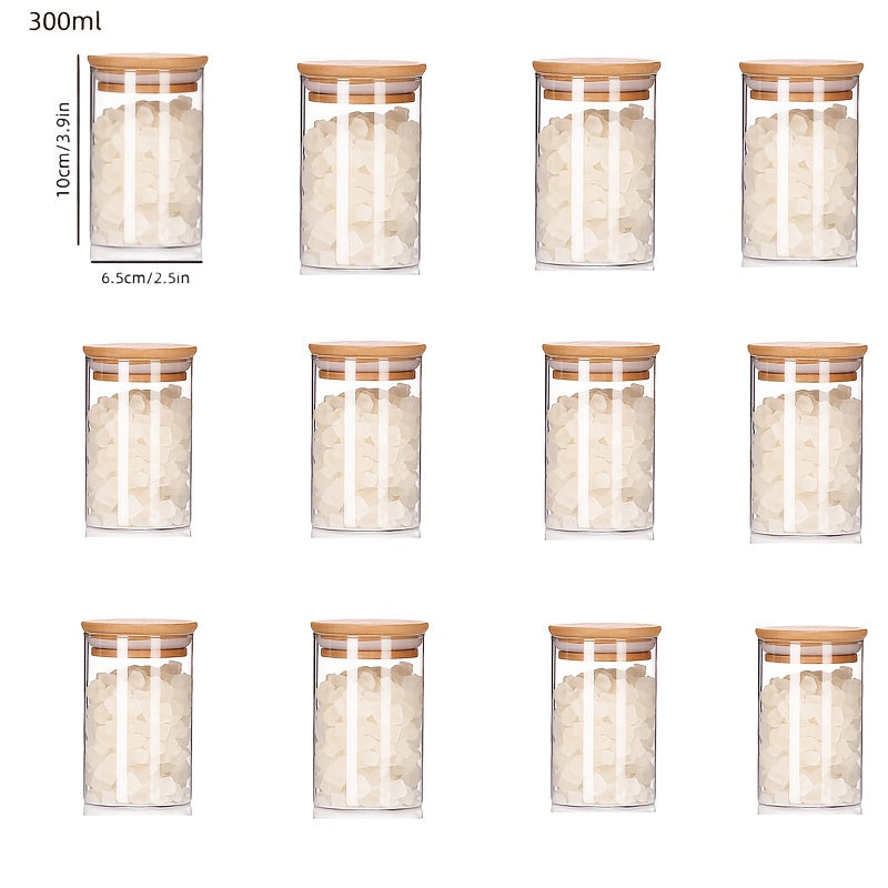 Pote de vidro resistente - 12 peças