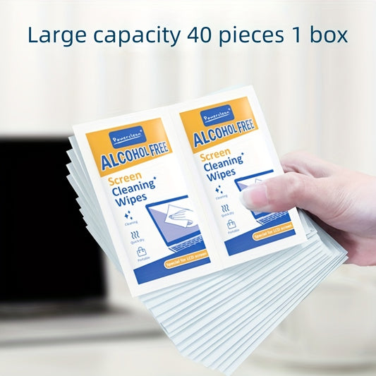 1 caixa com 40 toalhas wipes embaladas individualmente