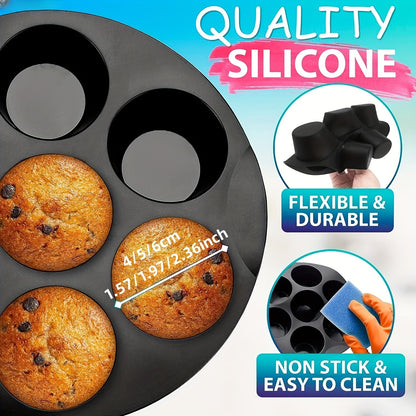 Formas de silicone para muffins e bolos - 7 formas