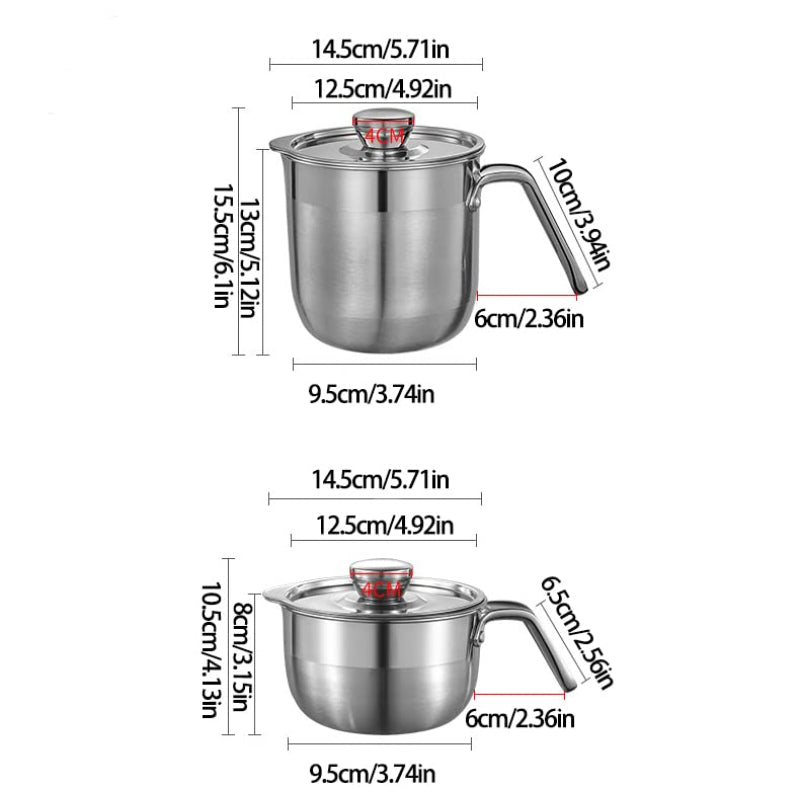 Separador de clara de ovo de aço inoxidável - 1 peça