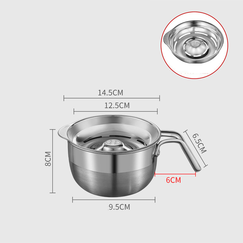 Separador de clara de ovo de aço inoxidável - 1 peça