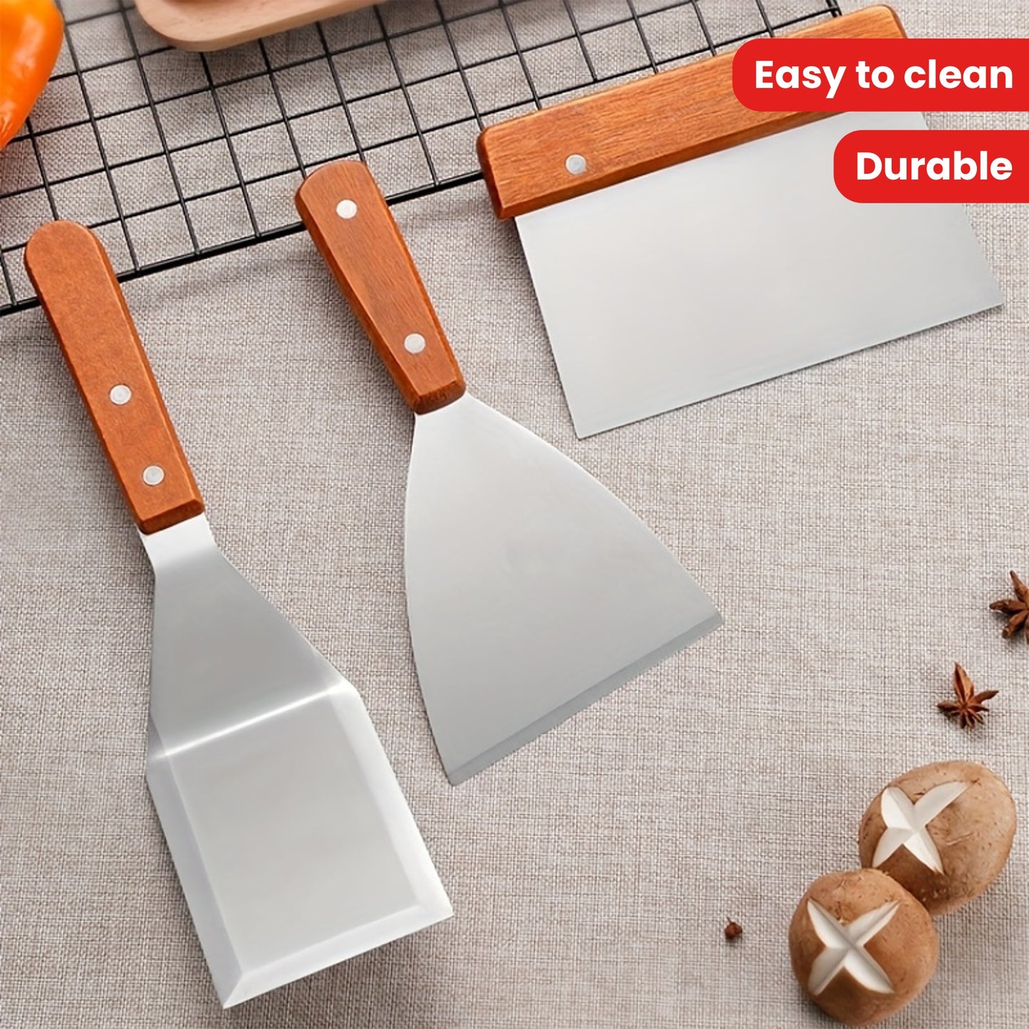 Espátulas de aço inoxidável - 1 peça