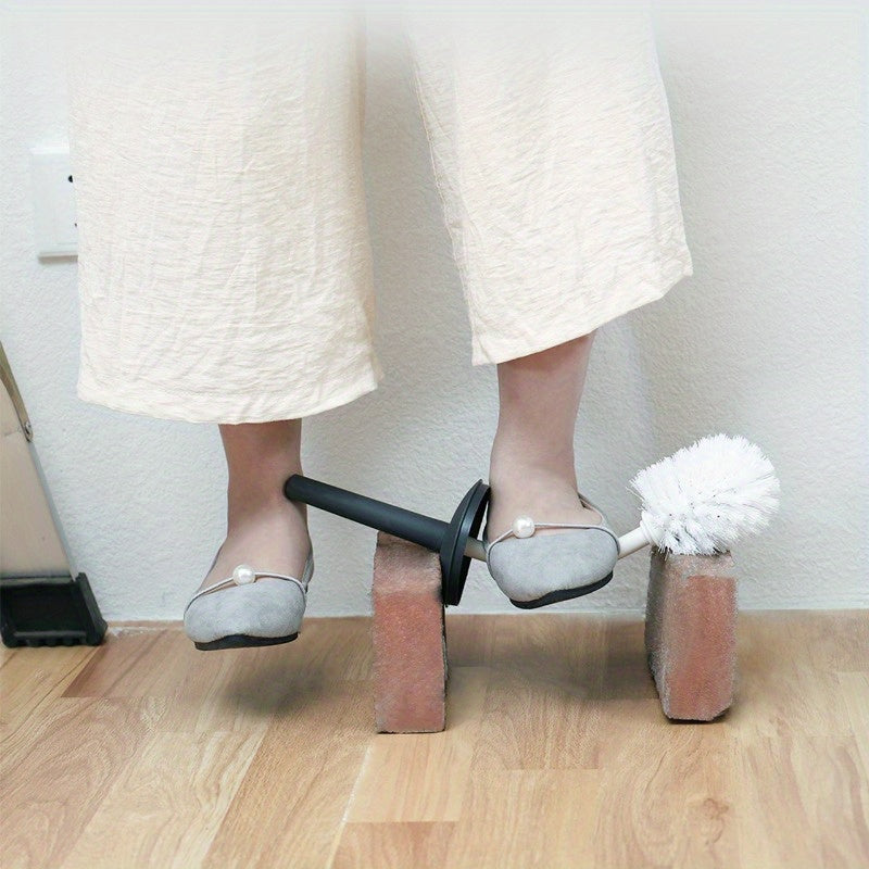 Escova sanitária moderna com suporte - 1 peça