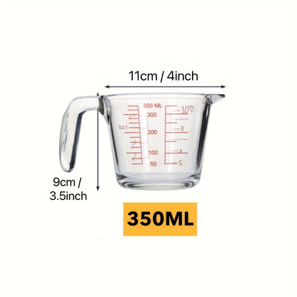 Conjunto de copos medidores de vidro