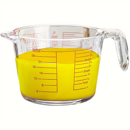 Conjunto de copos medidores de vidro