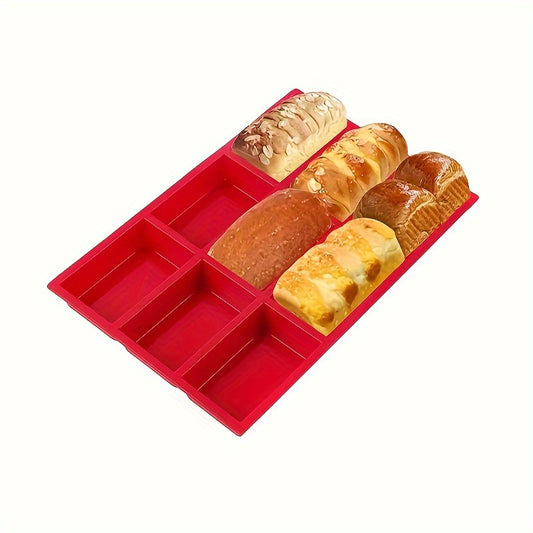 Mini forma de pão de silicone - 1 peça com 9 cavidades