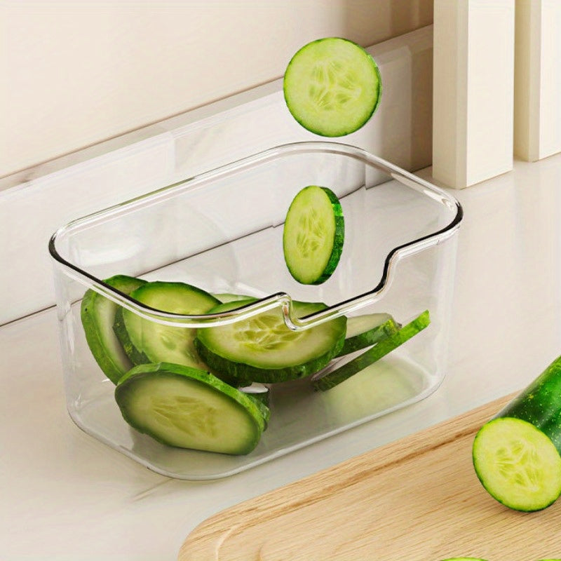 Recipiente plástico para frutas e saladas