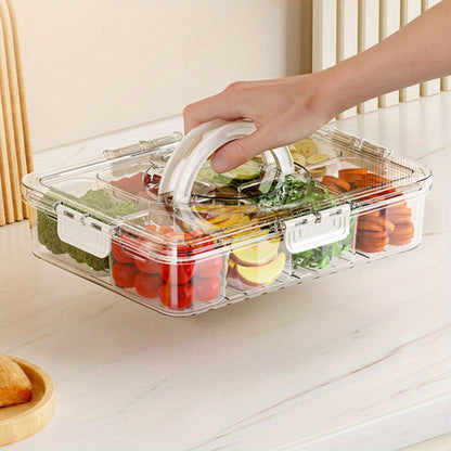 Recipiente plástico para frutas e saladas