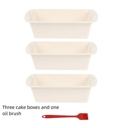 Conjunto de 2 ou 4 formas de silicone para pães e bolos, completo com pincel para untar