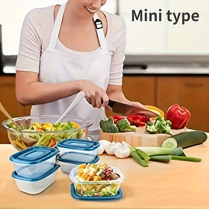 recipientes empilháveis para armazenamento de alimentos com tampa - 10 peças