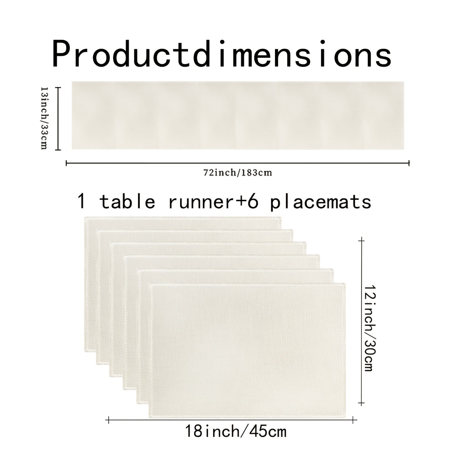 Jogo Americano - Conjunto de 5/7 peças de toalhas de mesa de linho
