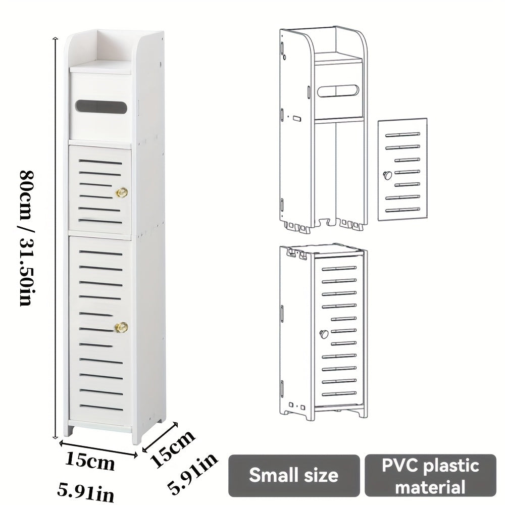 Armário de armazenamento de banheiro de PVC à prova d'água