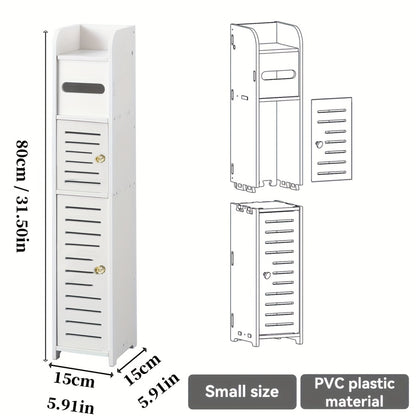 Armário de armazenamento de banheiro de PVC à prova d'água