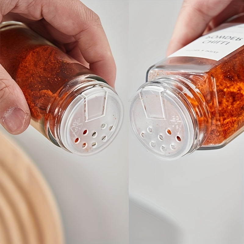 Conjunto de potes de vidro para temperos - 12/6 peças