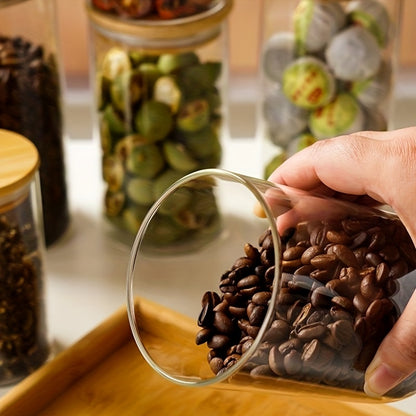 Potes de vidro resistentes ao calor - 6 peças