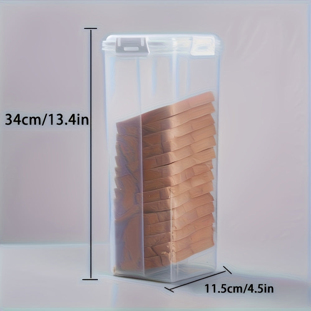 Recipiente de armazenamento de alimentos de plástico transparente com compartimentos internos - 1 peça