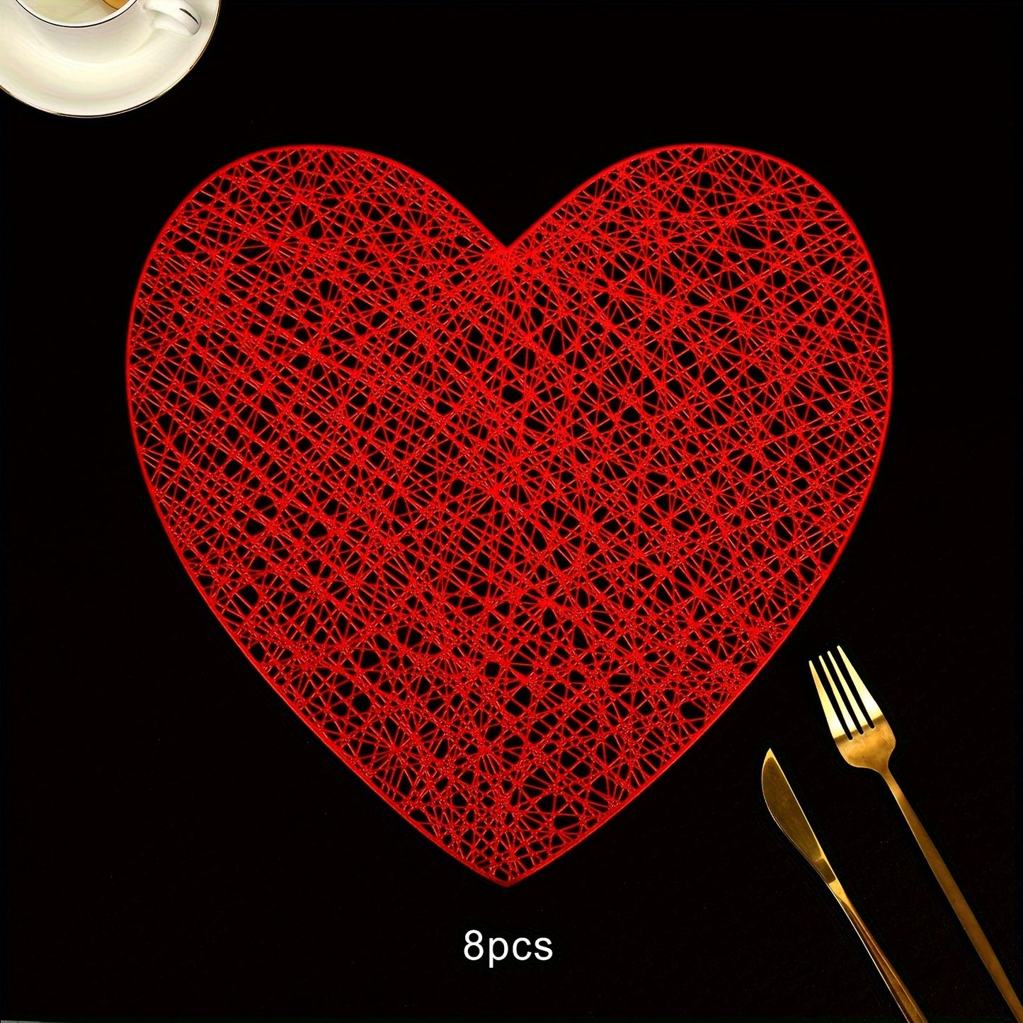 Jogo americano Love Valentine's Day - 4 peças