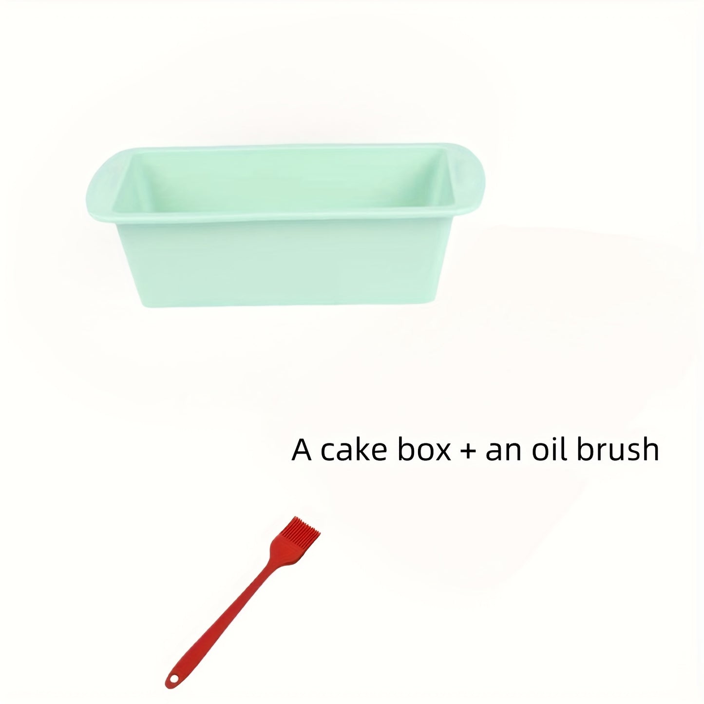 Conjunto de 2 ou 4 formas de silicone para pães e bolos, completo com pincel para untar