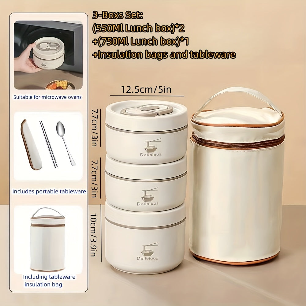 Lancheiras de aço inoxidável - 3/4 peças