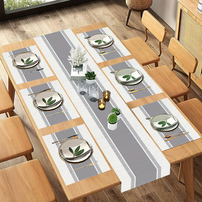 Jogo Americano - Conjunto de 5/7 peças de toalhas de mesa de linho