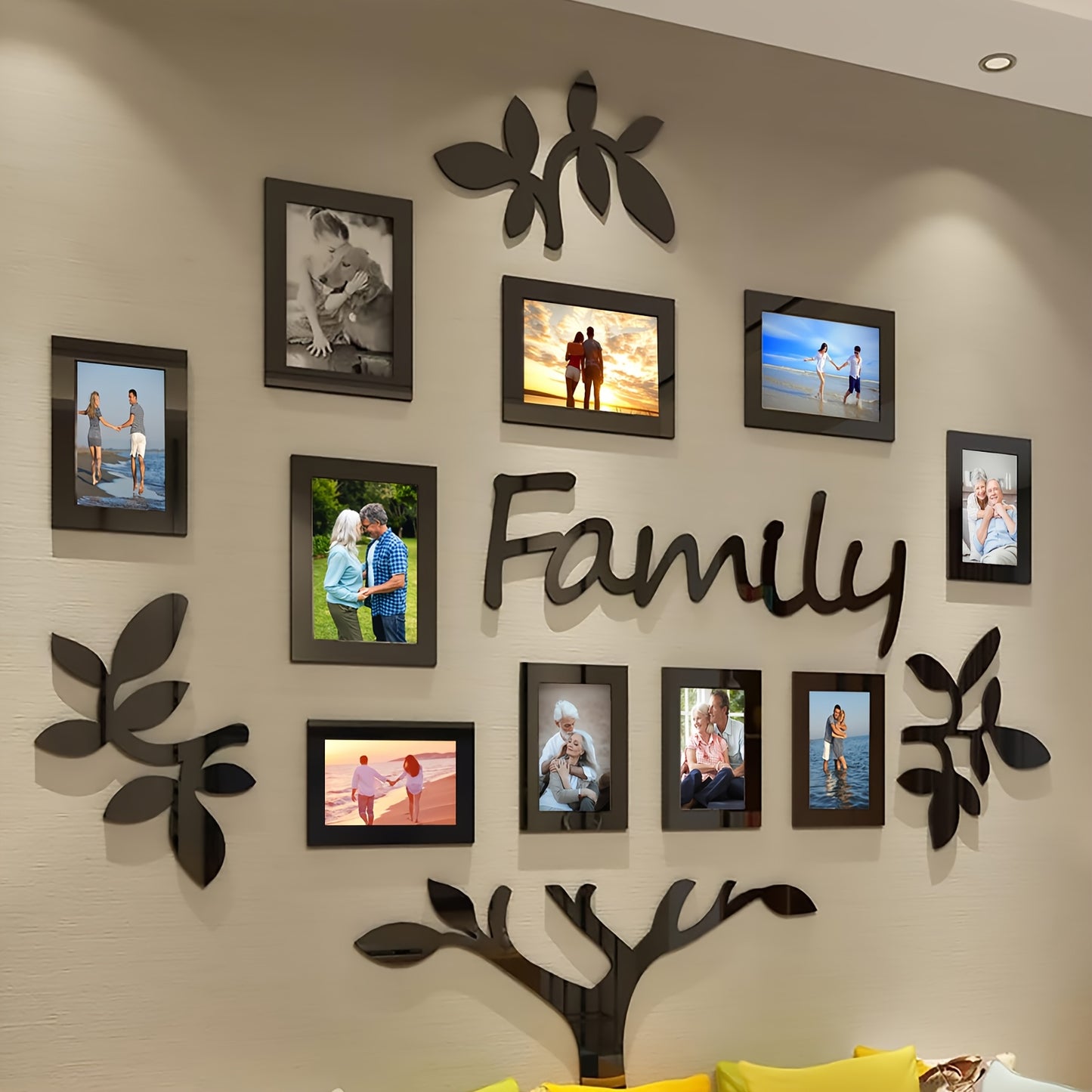 1 conjunto de decoração de parede para árvore genealógica