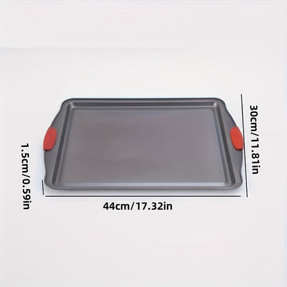 Conjunto de assadeiras de metal com alças de silicone - 1/3 peças