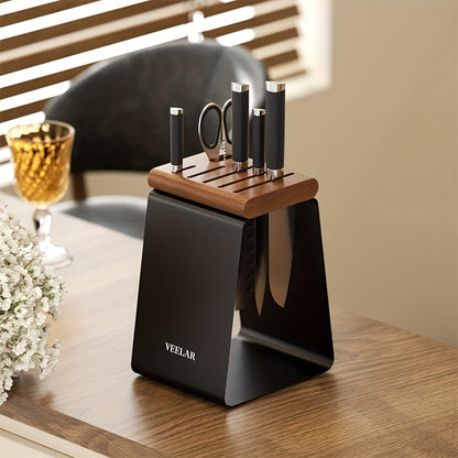 Suporte de faca vintage de metal preto