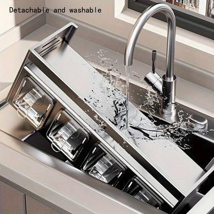 Organizador de temperos de aço inoxidável