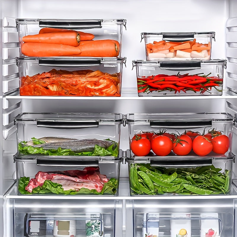 4 caixas de armazenamento + 4 tampas de vedação