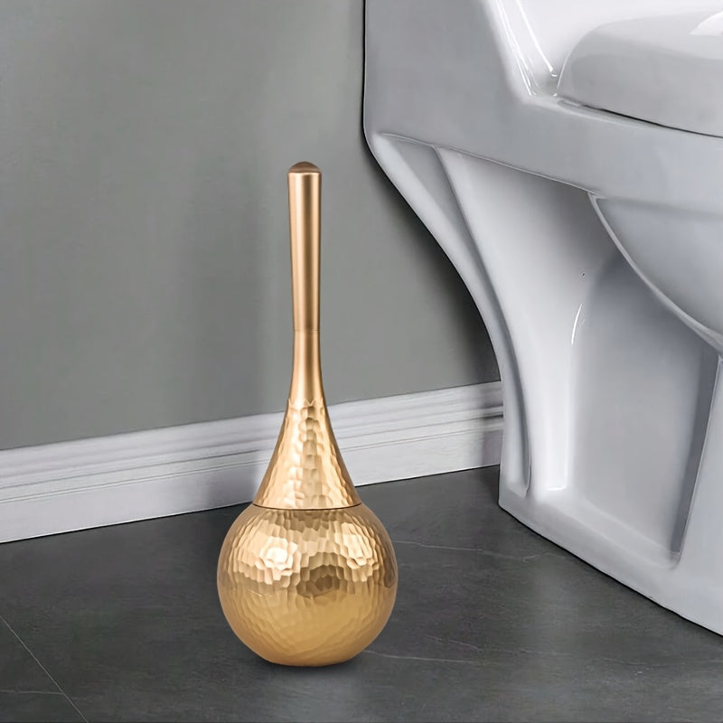 Suporte de escova de vaso sanitário dourado elegante de alta qualidade - 1 peça