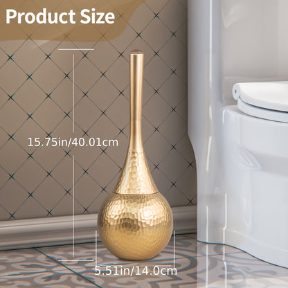 Suporte de escova de vaso sanitário dourado elegante de alta qualidade - 1 peça