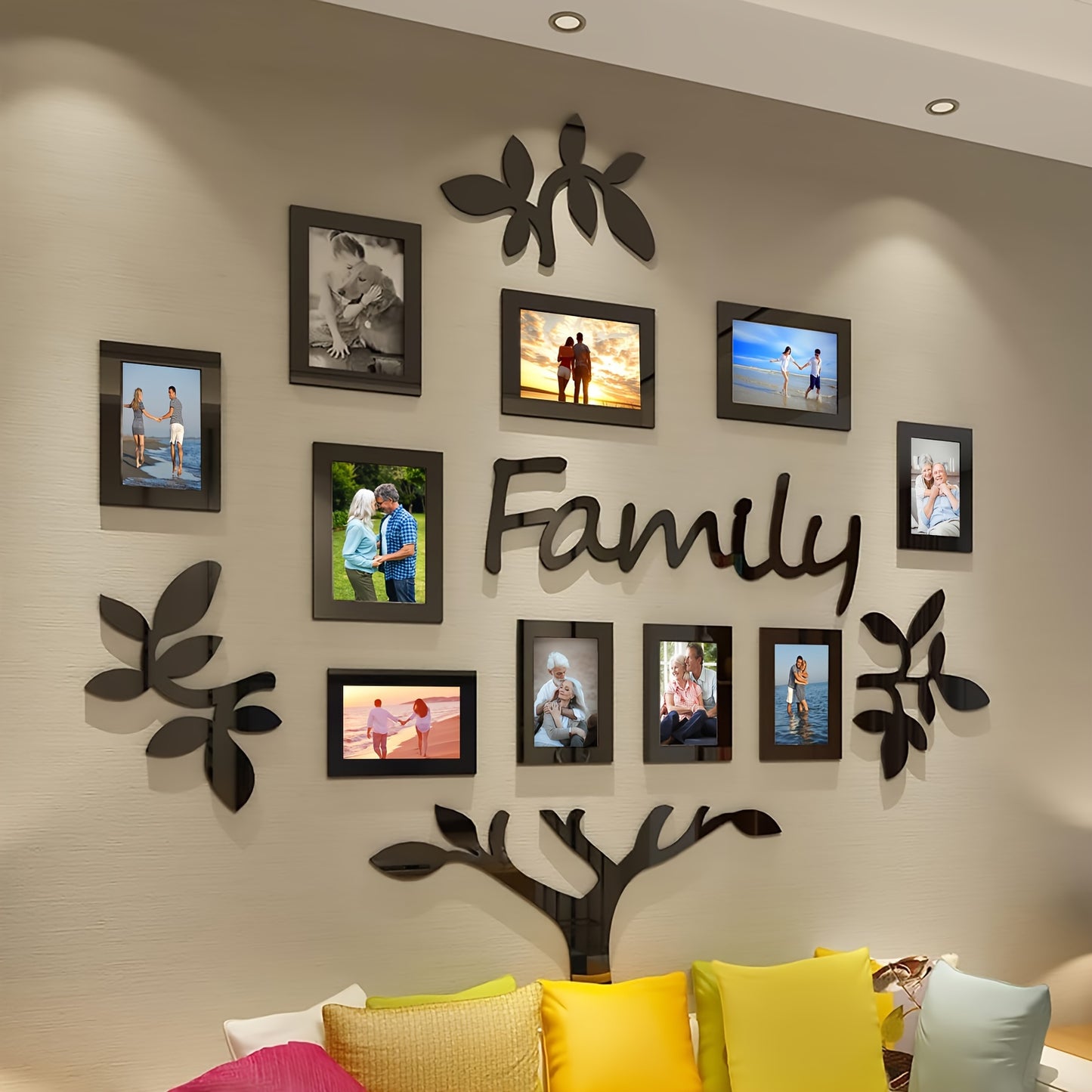 1 conjunto de decoração de parede para árvore genealógica