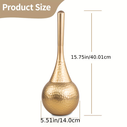 Suporte de escova de vaso sanitário dourado elegante de alta qualidade - 1 peça