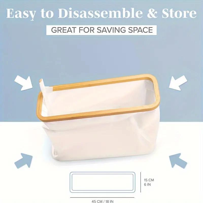 Suporte dobrável de madeira para papel higiênico - 1 peça