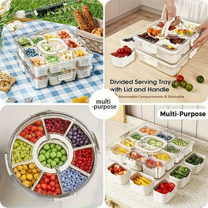 Conjunto de recipientes retangulares reutilizáveis para alimentos - 2 peças